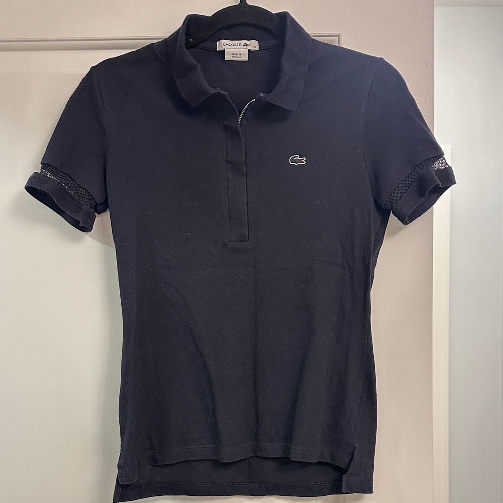 Lacoste Women's Navy Short Sleeve Polo